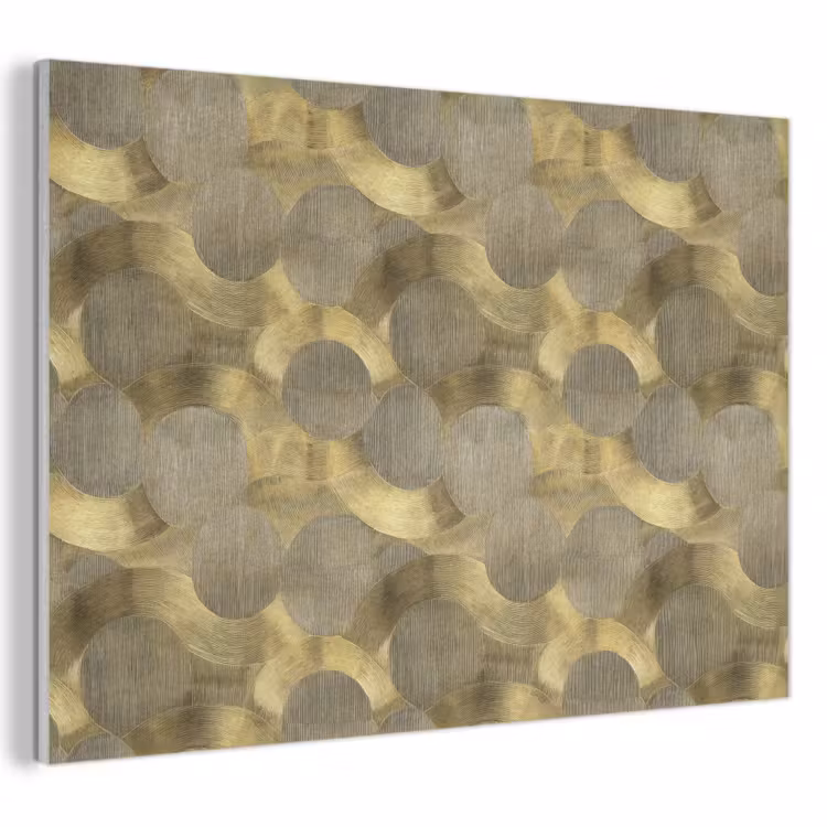 Akoestisch schilderij - Modern - Geometrisch - Goud — 1
