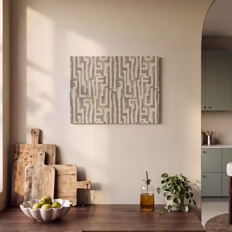 Akoestisch schilderij - Abstract - Geometrisch - Groen — 3