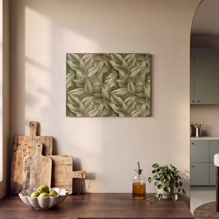 Akoestisch schilderij - Bladeren - Modern - Groen — 3
