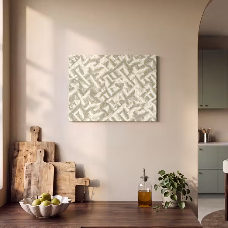 Akoestisch schilderij - Geometrisch - Lijnen - Groen — 3