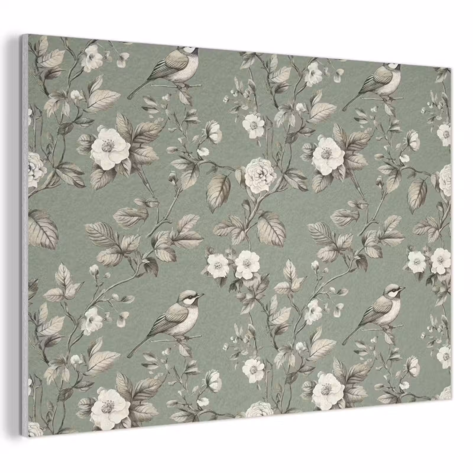 Akoestisch schilderij - Botanisch - Vogels - Groen — 1