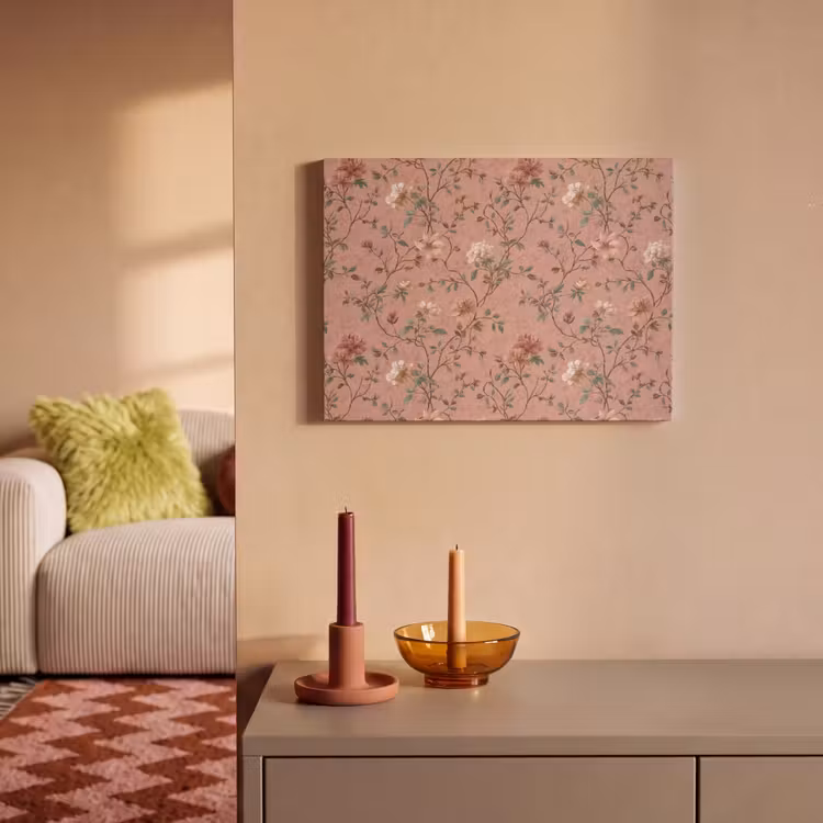 Akoestisch schilderij - Botanisch - Bloemen - Roze — 2