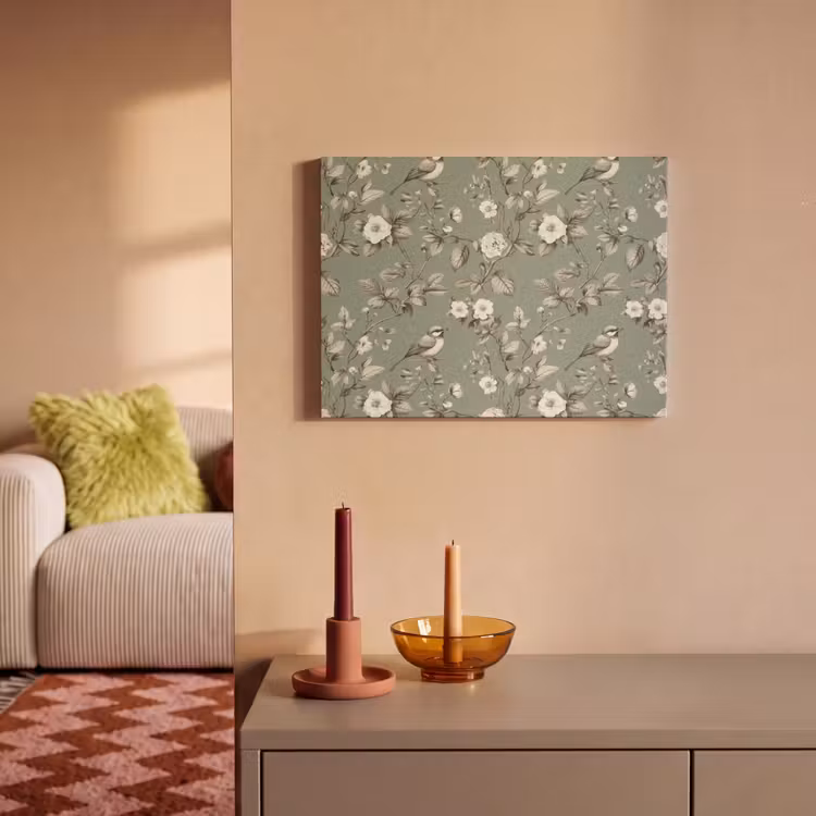 Akoestisch schilderij - Botanisch - Vogels - Groen — 2
