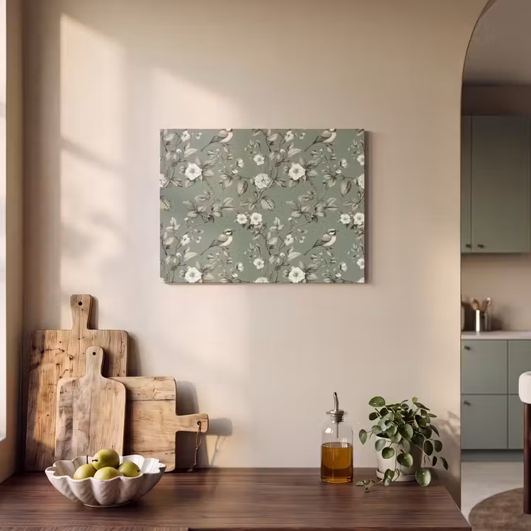 Akoestisch schilderij - Botanisch - Vogels - Groen — 3