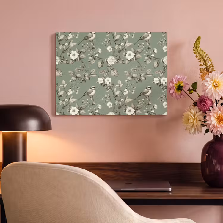 Akoestisch schilderij - Botanisch - Vogels - Groen — 4