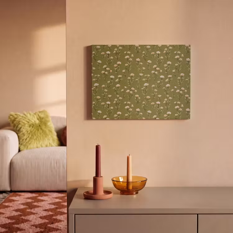 Akoestisch schilderij - Landelijk - Bloemen - Groen — 2