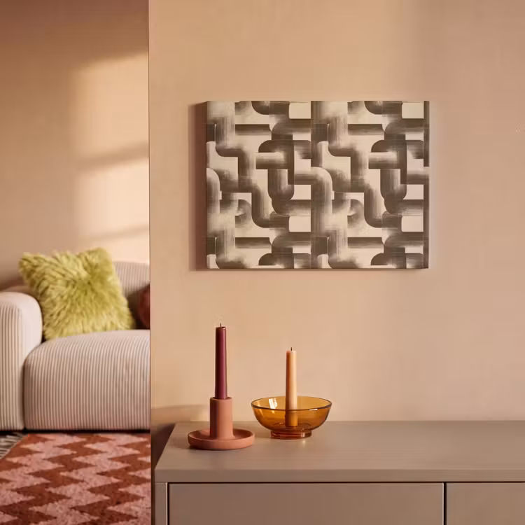 Akoestisch schilderij - Abstract - Retro - Zwart — 2