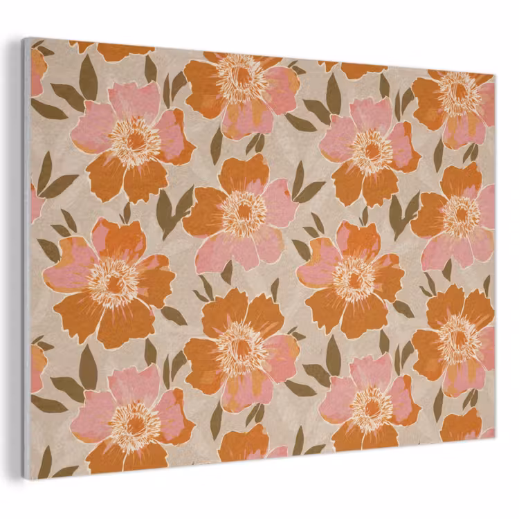 Akoestisch schilderij - Bloemen - Motief - Retro — 1