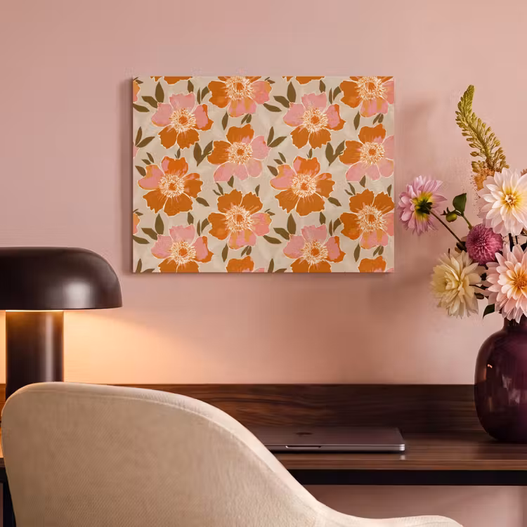Akoestisch schilderij - Bloemen - Motief - Retro — 4
