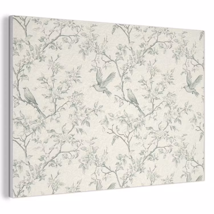 Akoestisch schilderij - Klassiek - Vogels - Groen — 1