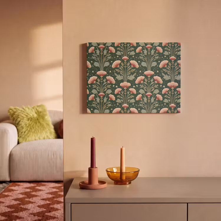 Akoestisch schilderij - Patroon - Botanisch - Kleurrijk — 2