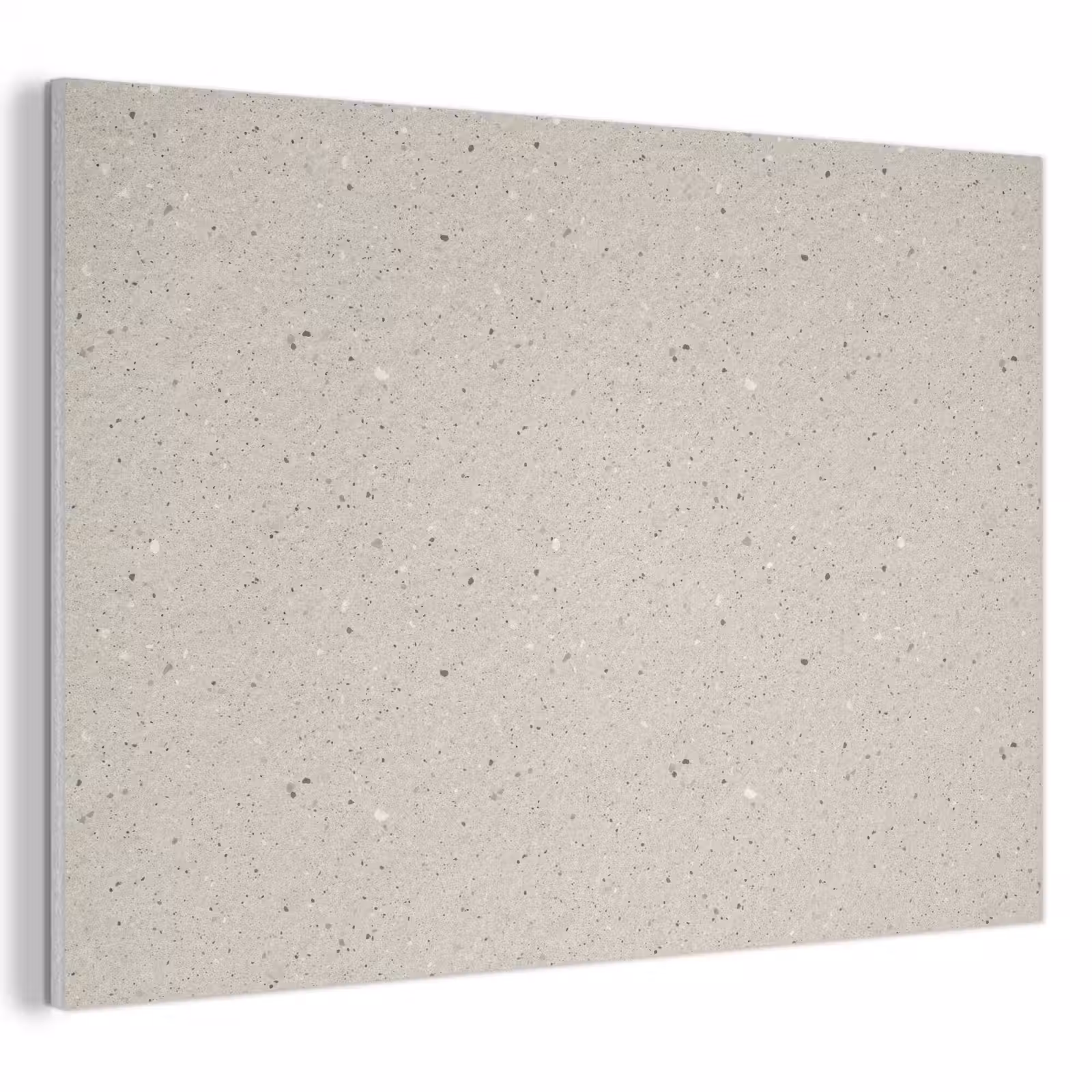 Akoestisch schilderij - Lichtbeige - Terrazzo - Grijs — 1