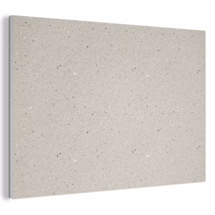 Akoestisch schilderij - Lichtbeige - Terrazzo - Grijs — 1