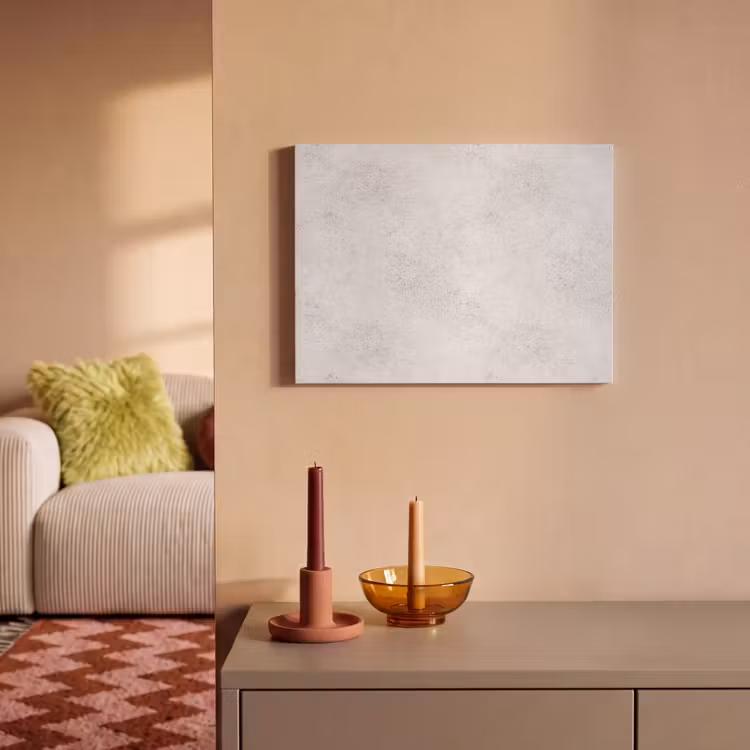 Akoestisch schilderij - Lichtgrijs - Betonstructuur - Subtiel — 2