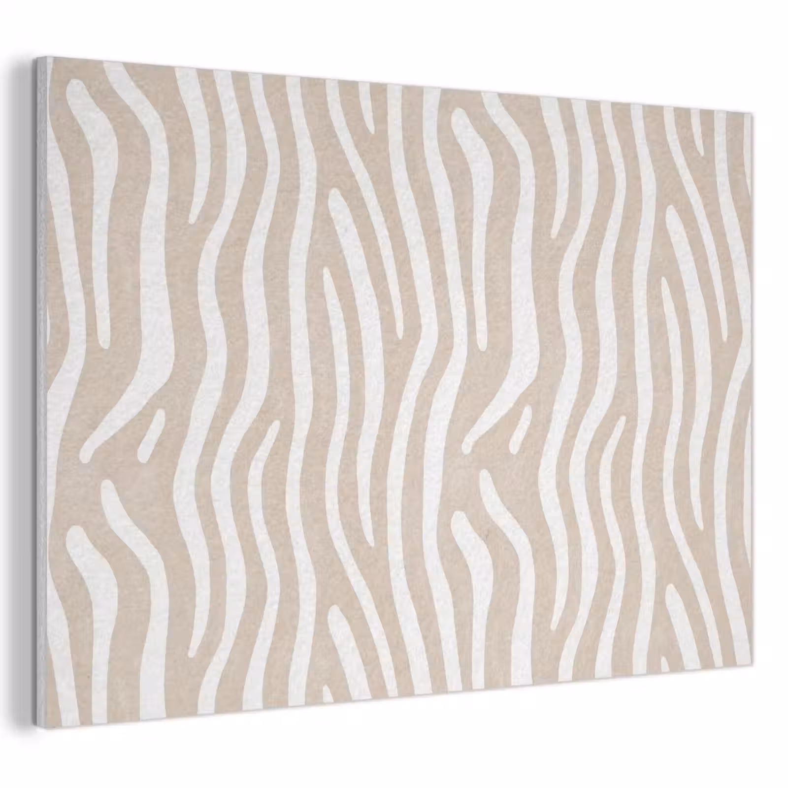 Akoestisch schilderij - Abstract - Zebra - Beige — 1