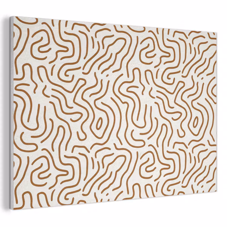 Akoestisch schilderij - Minimalistisch - Patroon - Terracotta — 1