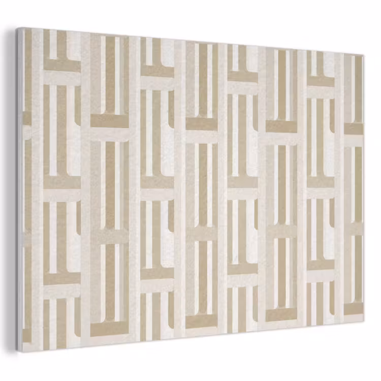 Akoestisch schilderij - Modern - Geometrisch - Beige — 1