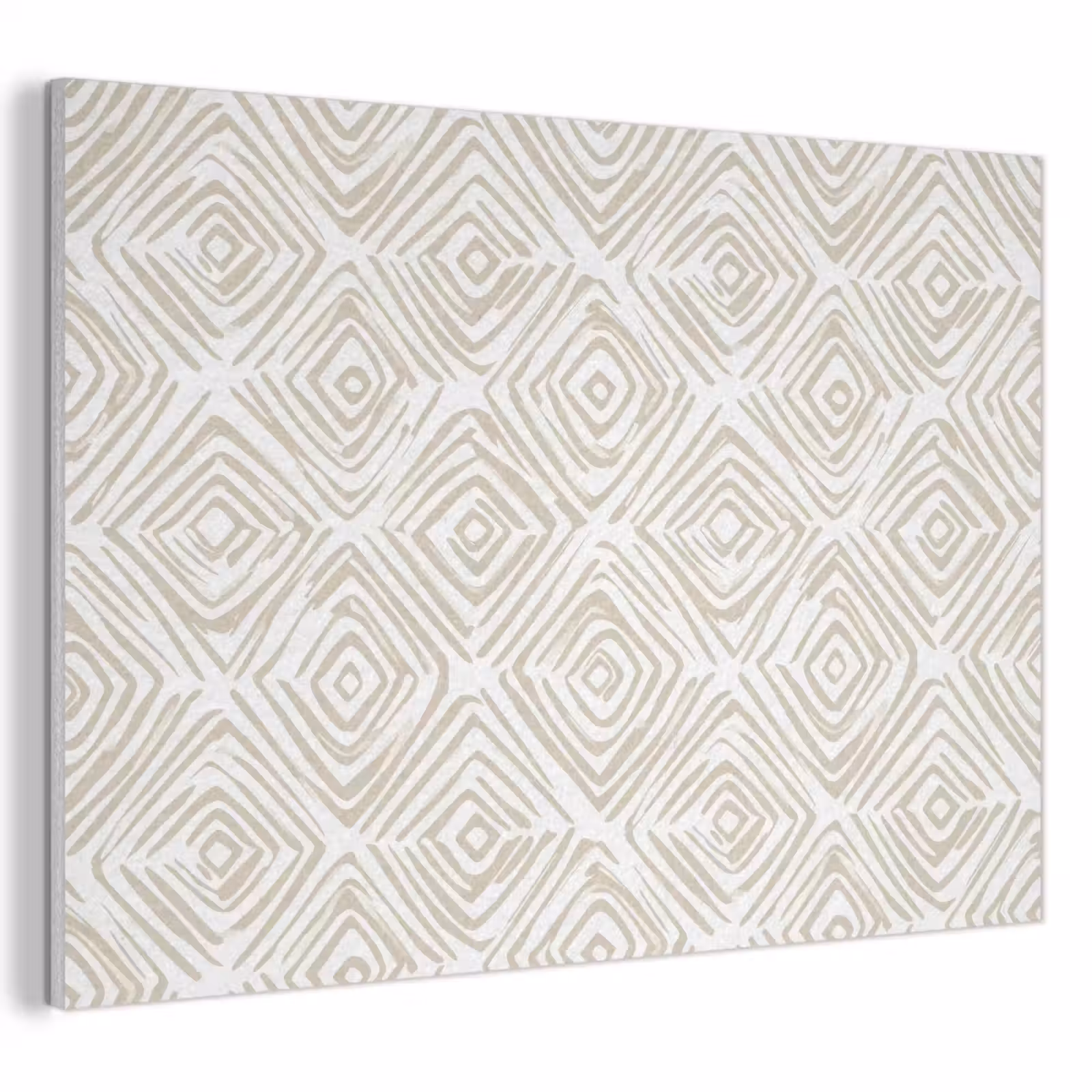 Akoestisch schilderij - Abstract - Ruit - Beige — 1
