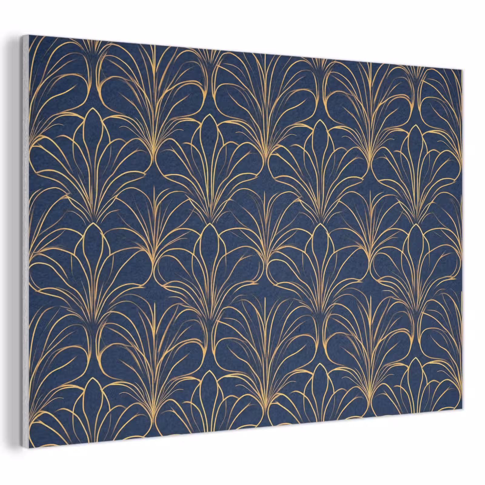 Akoestisch schilderij - Deco - Waaier - Blauw — 1