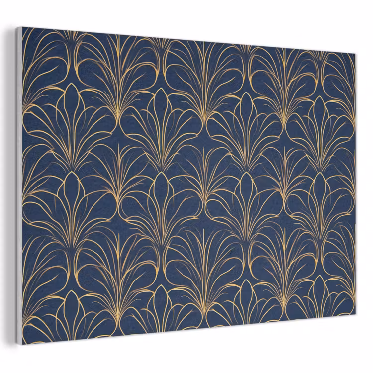 Akoestisch schilderij - Deco - Waaier - Blauw — 1