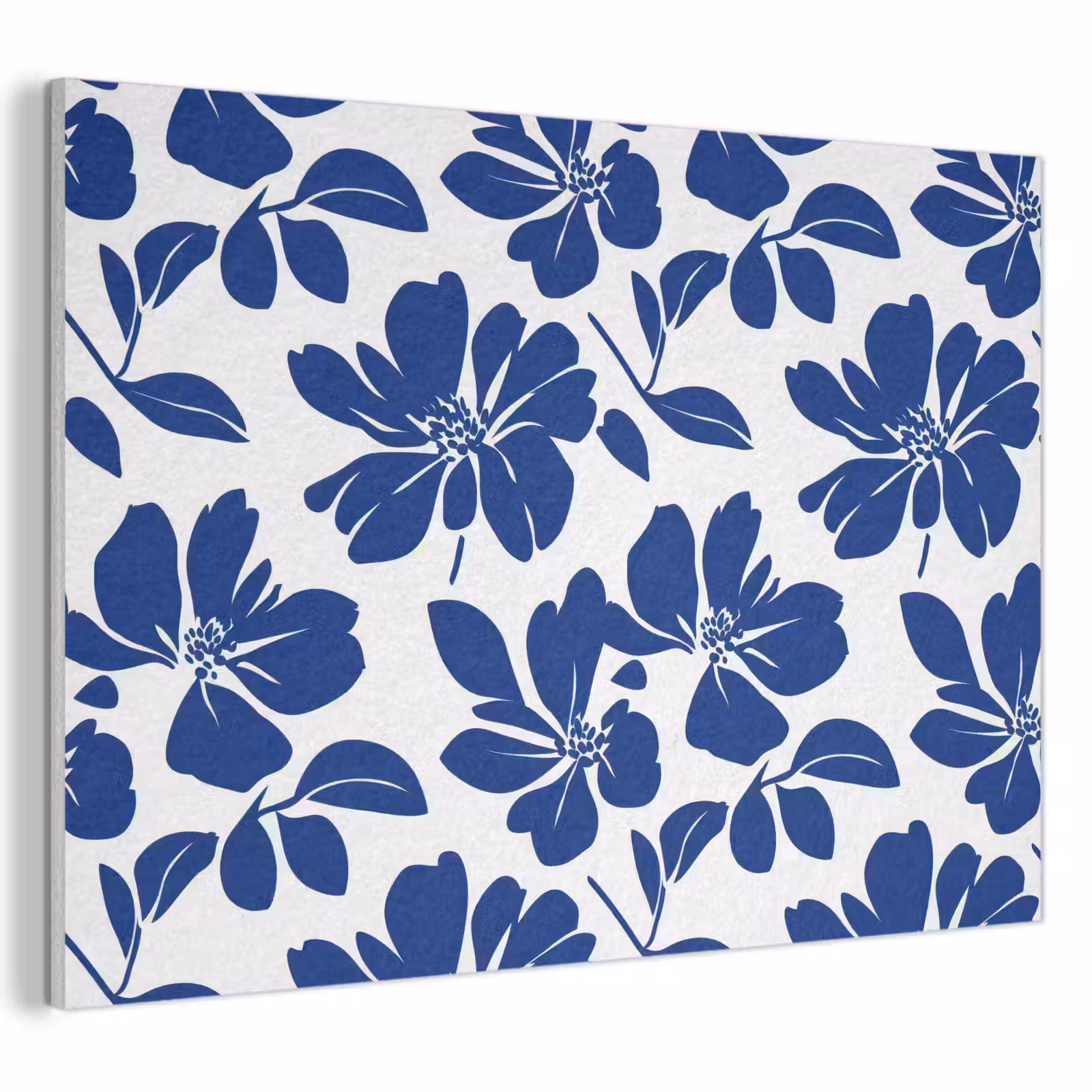 Akoestisch schilderij - Floraal - Modern - Blauw — 1