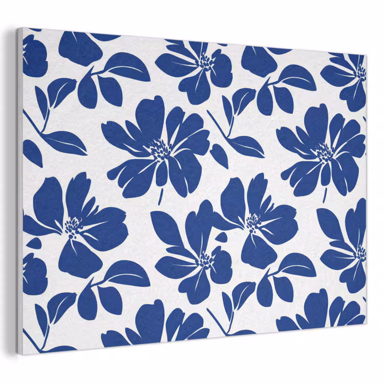 Akoestisch schilderij - Floraal - Modern - Blauw — 1