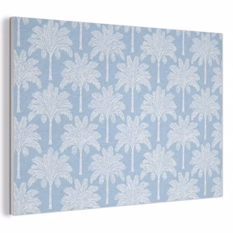 Akoestisch schilderij - Palmboom - Modern - Blauw — 1