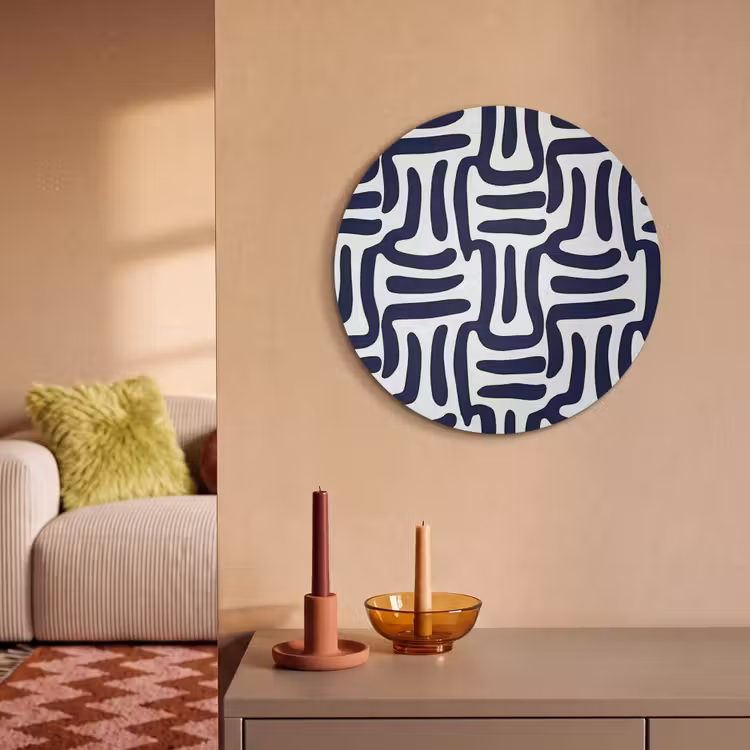 Akoestisch schilderij rond - Abstract - Modern - Blauw — 3