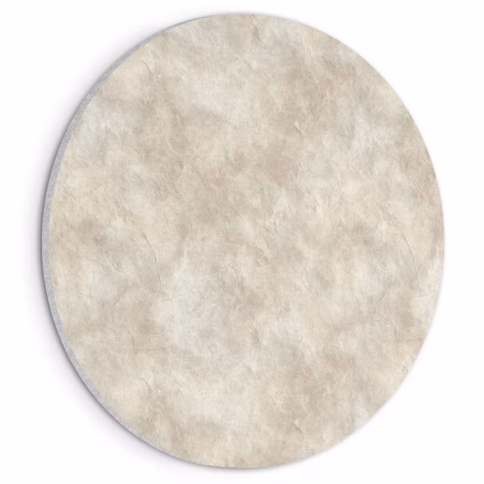 Akoestisch schilderij rond - Beige - Reliëfstructuur - Natuursteen — 1