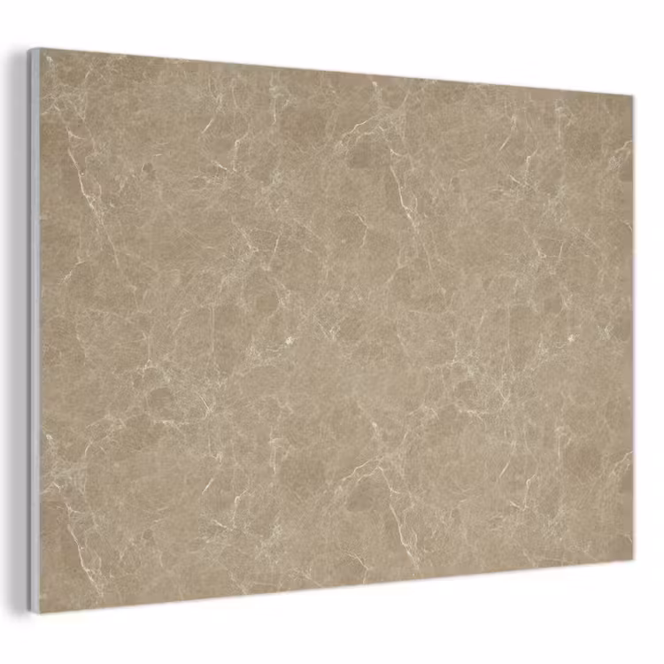 Akoestisch schilderij - Beige - Marmer - Witte aders — 1