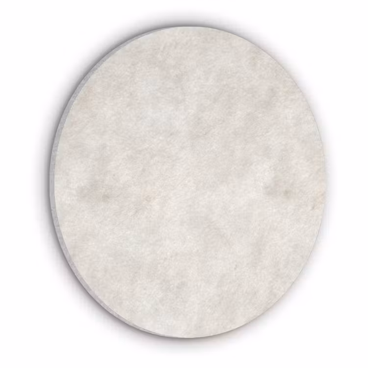 Akoestisch schilderij rond - Crèmebeige - Marmer - Aders — 1