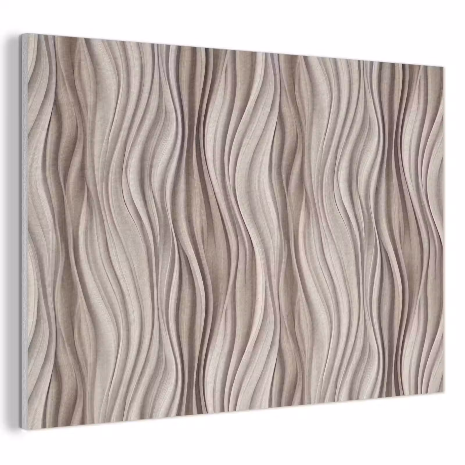 Akoestisch schilderij - Golven - 3D - Crème — 1