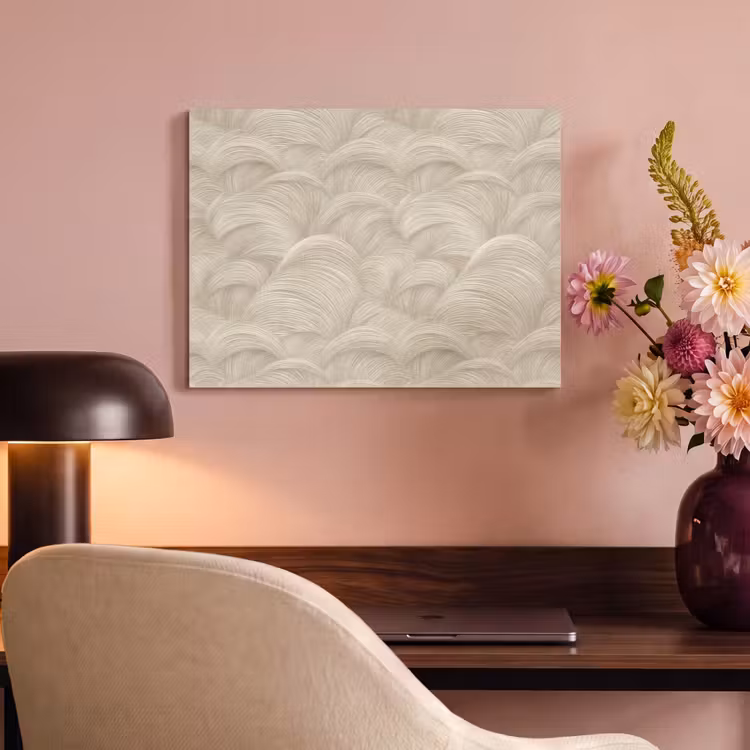 Akoestisch schilderij - Bogen - Patroon - Beige — 4