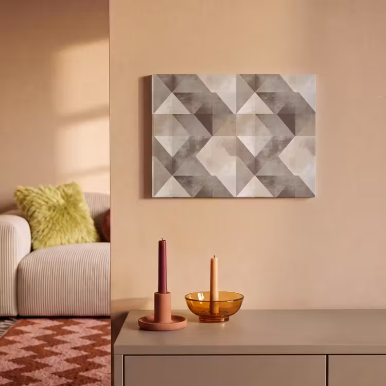Akoestisch schilderij - Geometrisch - Motief - Aardetinten — 2