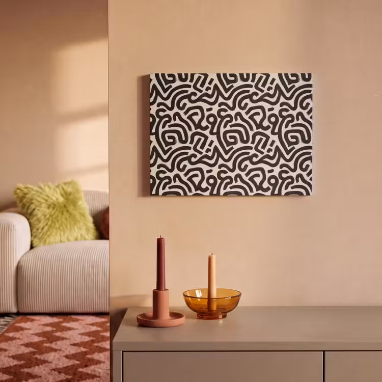 Akoestisch schilderij - Modern - Abstract - Zwart — 2