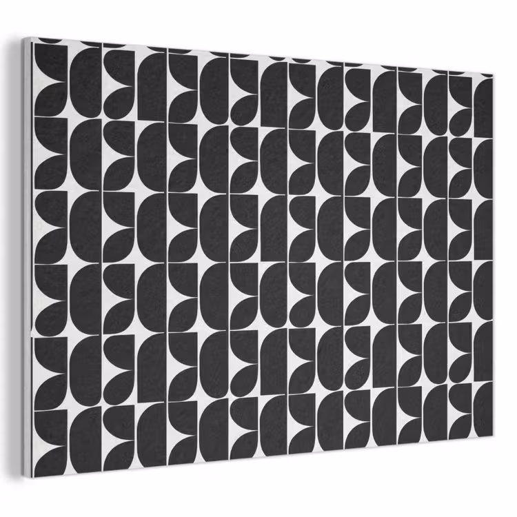 Akoestisch schilderij - Modern - Geometrisch - Zwart — 1