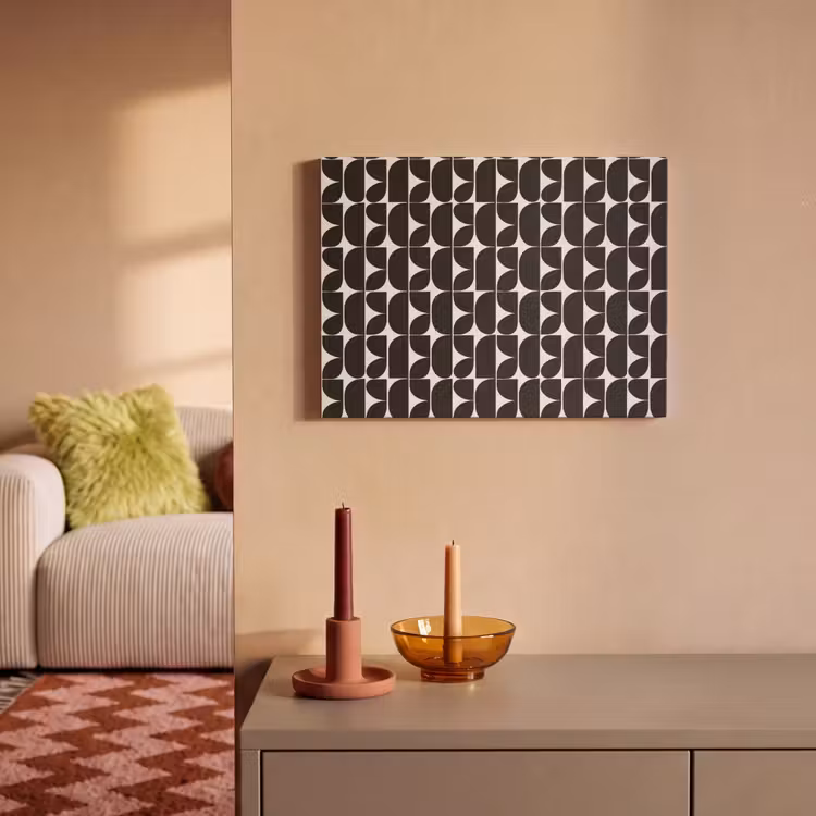 Akoestisch schilderij - Modern - Geometrisch - Zwart — 2