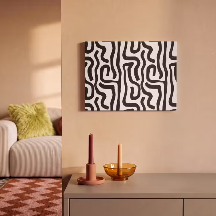 Akoestisch schilderij - Modern - Lijnen - Zwart — 2