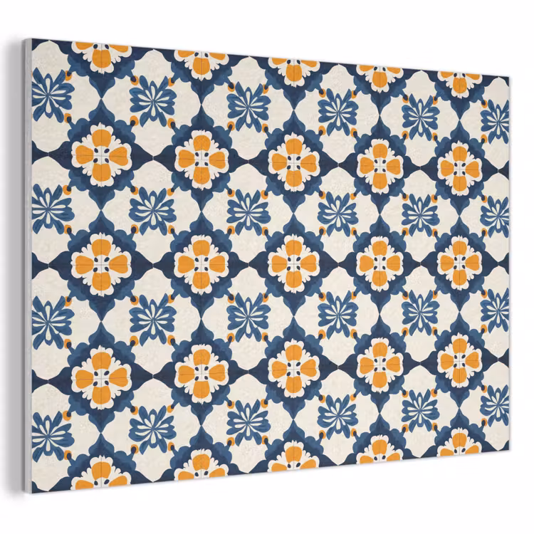 Akoestisch schilderij - Klassiek - Geometrisch - Blauw — 1