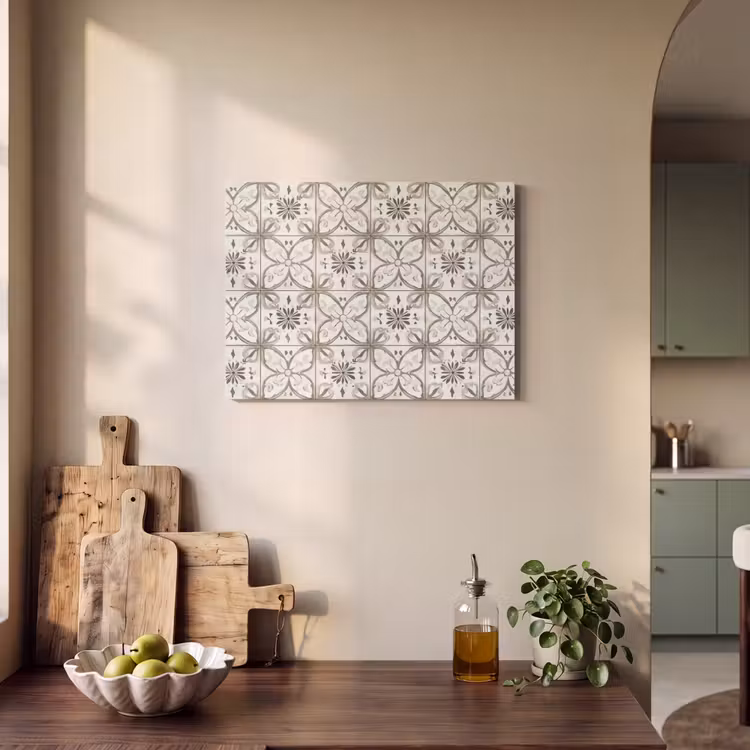 Akoestisch schilderij - Antiek - Tegel - Beige — 3