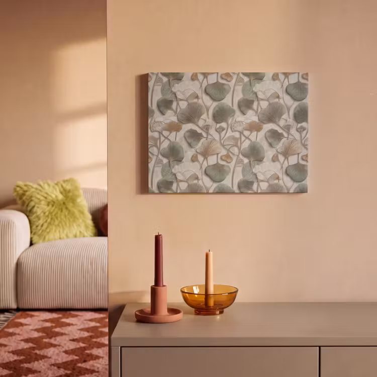 Akoestisch schilderij - Elegant - Bladeren - Groen — 2