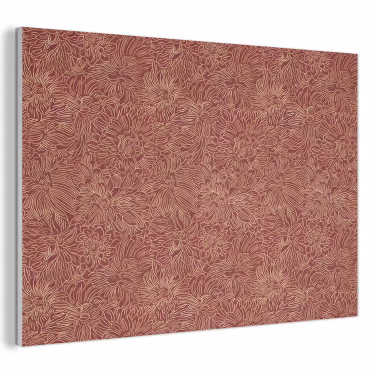 Akoestisch schilderij - Bloemen - Motief - Rood — 1
