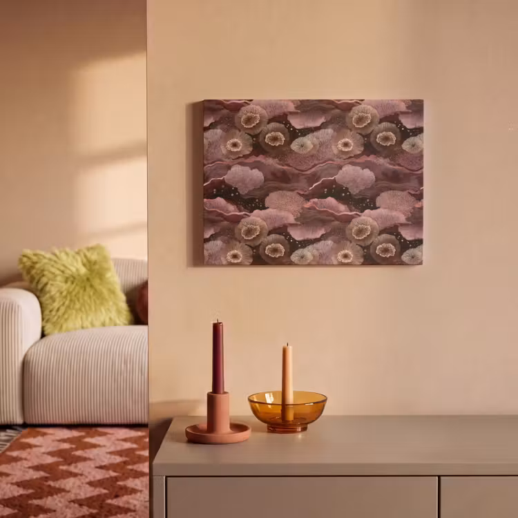Akoestisch schilderij - Koraal - Organisch - Roze — 2