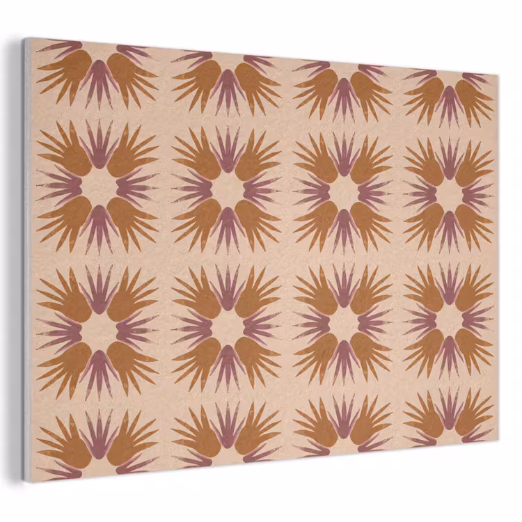 Akoestisch schilderij - Ornament - Patroon - Oker — 1