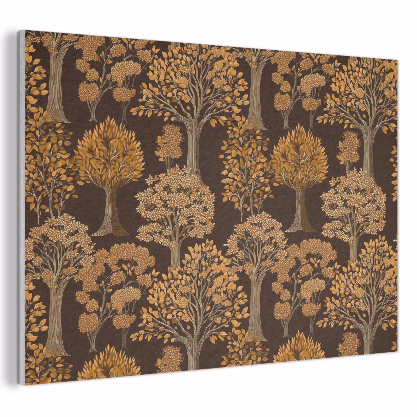 Akoestisch schilderij - Bomen - Patroon - Bruin — 1