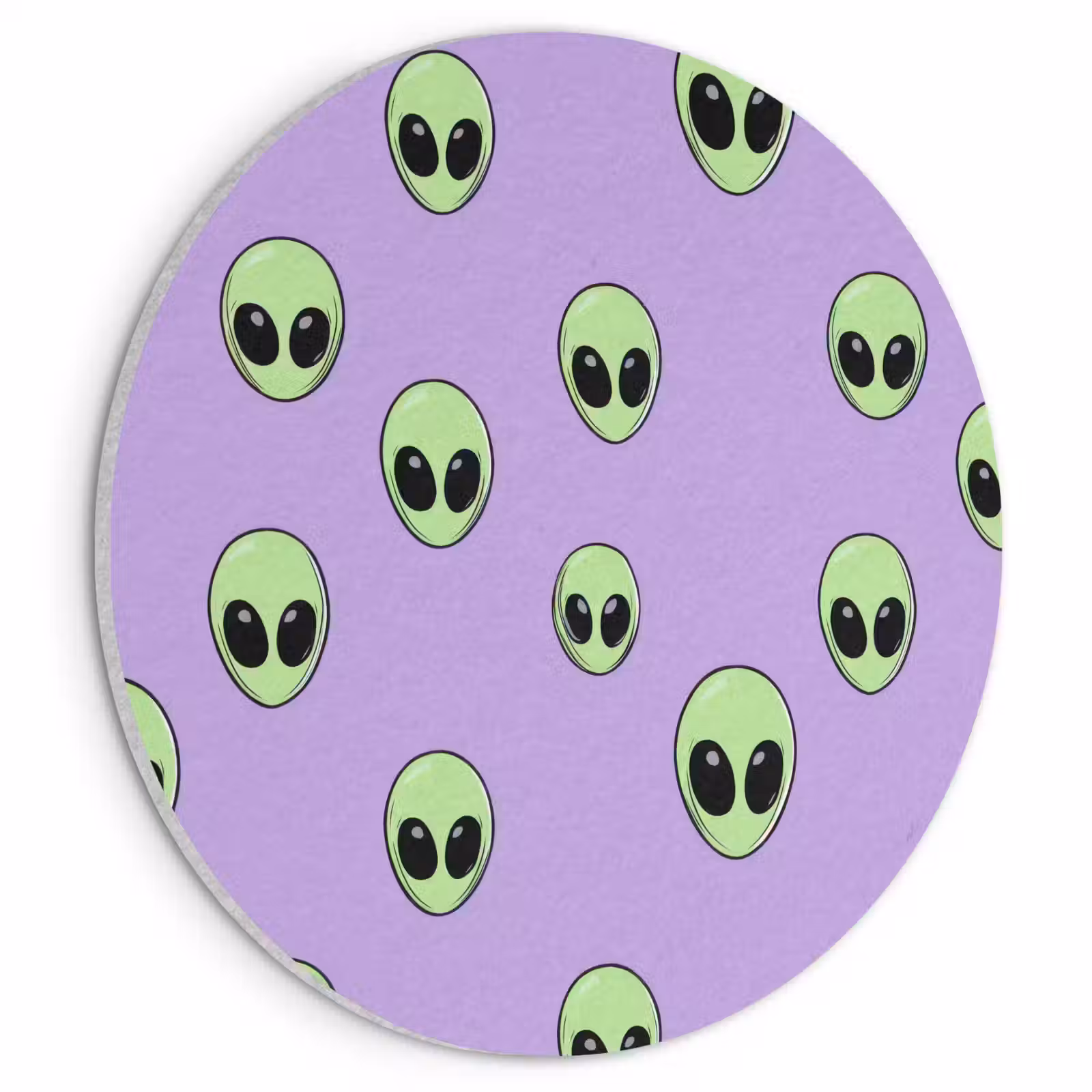 Akoestisch schilderij rond - Alien - Retro - Lila — 1