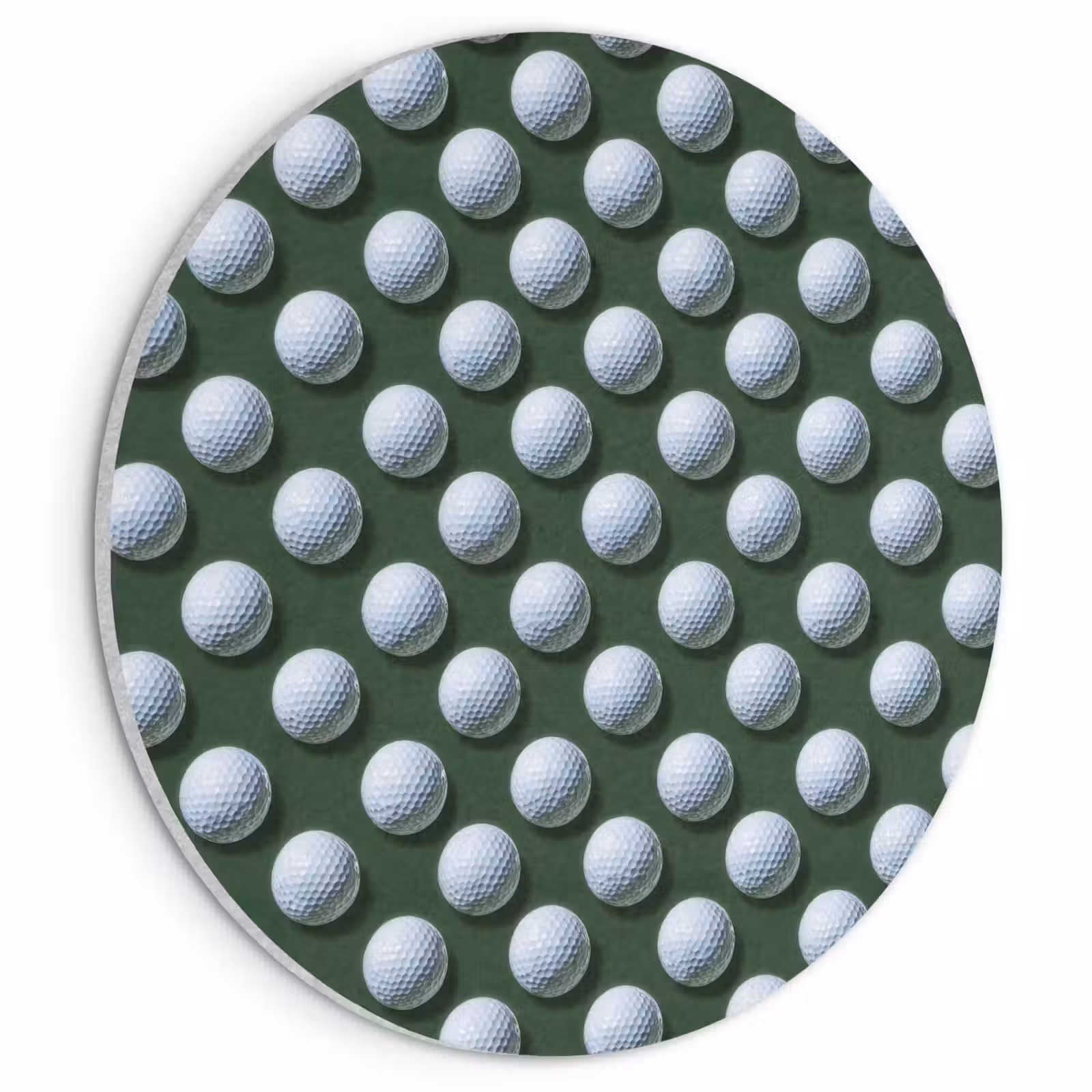 Akoestisch schilderij rond - Ballen - Golf - Groen — 1