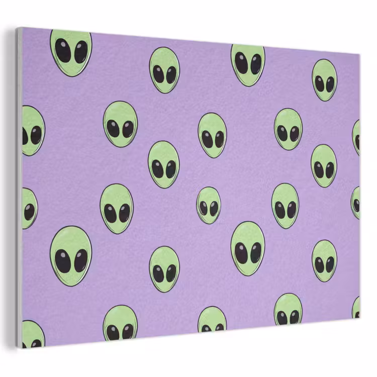 Akoestisch schilderij - Alien - Retro - Lila — 1