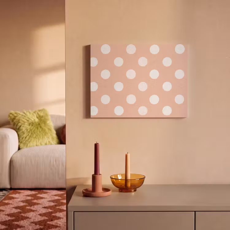 Akoestisch schilderij - Klassiek - Polka - Perzik — 2