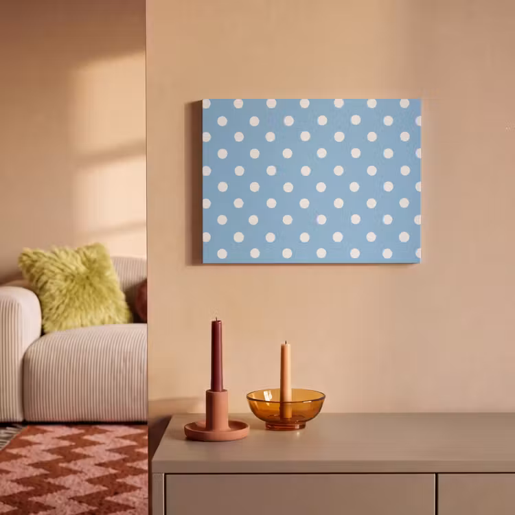 Akoestisch schilderij - Polka - Dots - Blauw — 2